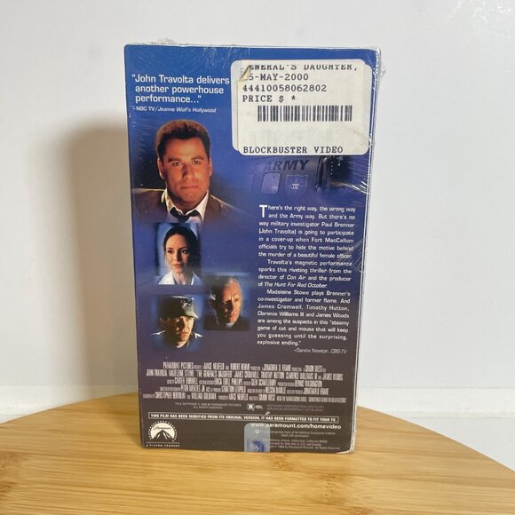 The General's Daughter 1999 VHS Movie Go Behind The Lies John Travolta Paramount - Picture 3 of 6